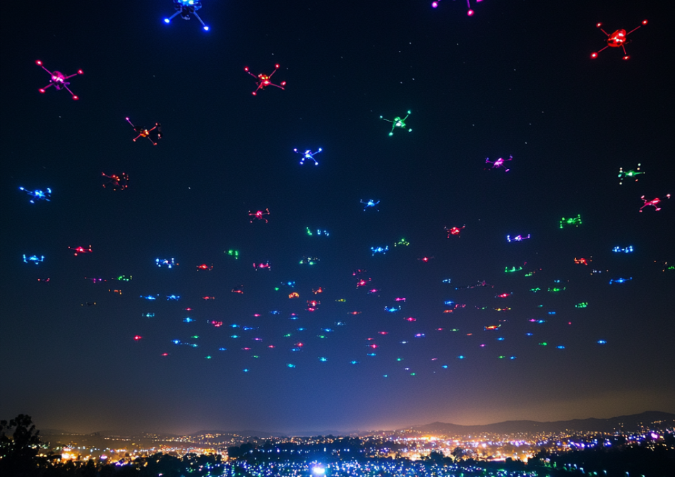 Los drones como alternativa sostenible a los fuegos artificiales